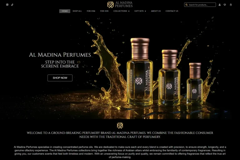 Website Design Birmingham - Al Madina Perfumes